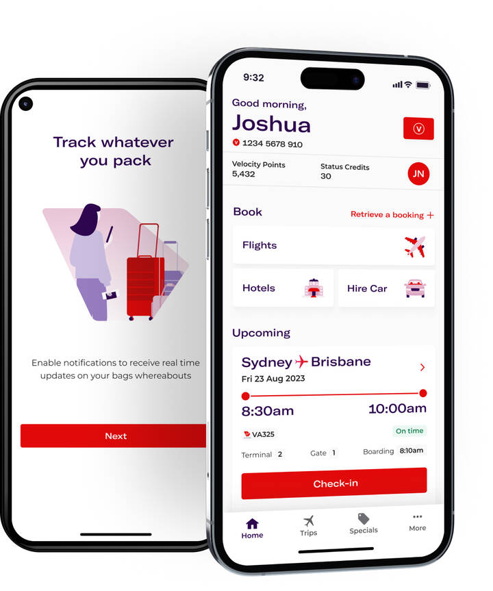 Virgin Australia mobile app